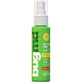 BugMD Bed Bug &amp; Mite Spray - TSA Approved, Child &amp; Pet Safe | Stain and Odor Free Lice and Dust Treatment, Travel Essential for Hotels, Suitcases, Backpacks and Shoes | 3.7 oz