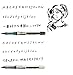 Kuretake Fude Brush Pen black FUDEGOKOCHI 2 pcs set soft & hard for drawing art for lettering for calligraphy