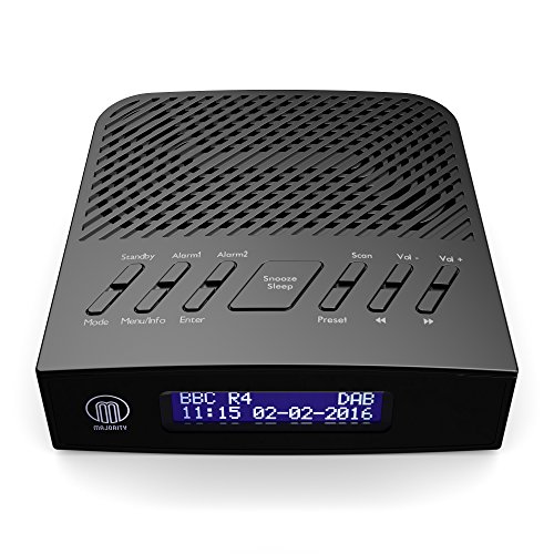 Milton DAB/DAB+ Bedside Digital FM Radio Alarm Clock Battery / Mains