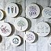 [20 Pack, 3 Inch] Embroidery hoops, Browill Adjustable Bamboo Circle Cross Stitch Hoop Kit for DIY Arts Crafts Ornaments, Handmade Sewing Home Decorations