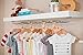 8 Double Sided Floral Baby Closet Organizer for Girl, Newborn Nursery Wardrobe Divider Hangers to Arrange Clothes with Separator by Size or Age, Baby Shower & Registry Gifts