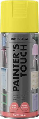 Rust-Oleum Painter's Touch Sun Yellow Gloss Spray Paint 400ml view 7