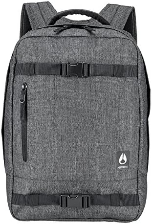 Nixon Del Mar Backpack Charcoal Heather Skate Laptop Bag