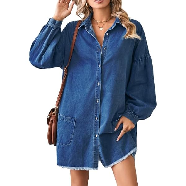knee length dresses for ladies Amora Denim Midi Dress