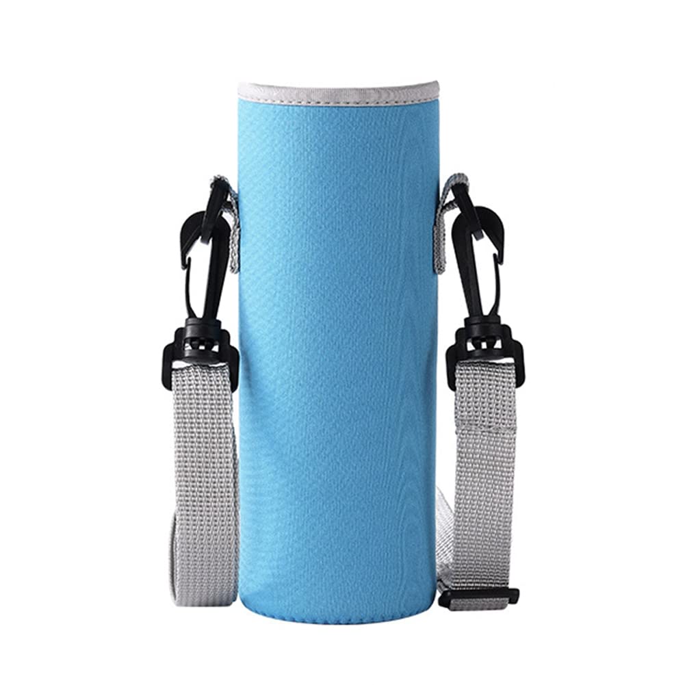 Tumbler Carrier Sleeve, Asudaro Portable Tumbler Cup Sleeve W/Adjustable Shoulder Strap Rubber Sleeve Bottle Cup Carrier Pouch Universal Fit Most Coffee Mugs, Goblets, Venti Mugs