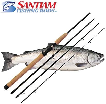 Santiam Fishing Rods Travel Rod 4 Piece 7'6'' 15-30lb MF Graphite Casting Rod