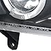 Spec-D Tuning 2LHP-RAM94JM-TM Dodge Ram Black Dual Halo Projector Head Lights