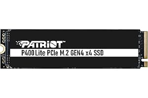 Patriot P400 Lite M.2 PCIe Gen 4 x4 1TB SSD, Solid State Drive - P400LP1KGM28H