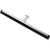 SPARTA Double-Foam Floor Squeegee, 22 Inch, Black | Soft Double-Foam Rubber, Reinforced Metal Frame, Smooth, Uneven and Grouted Floors