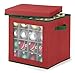 Whitmor 6129-5340 Ornament Storage, 64 compartments, Red