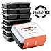 Meal Prep Containers 7-Pack of Reusable Portion Control Food Containers Made of FDA-Certified BPA-Free Polypropylene Are Microwavable Dishwasher-Safe and Stackable for Diet Weight Loss Plans