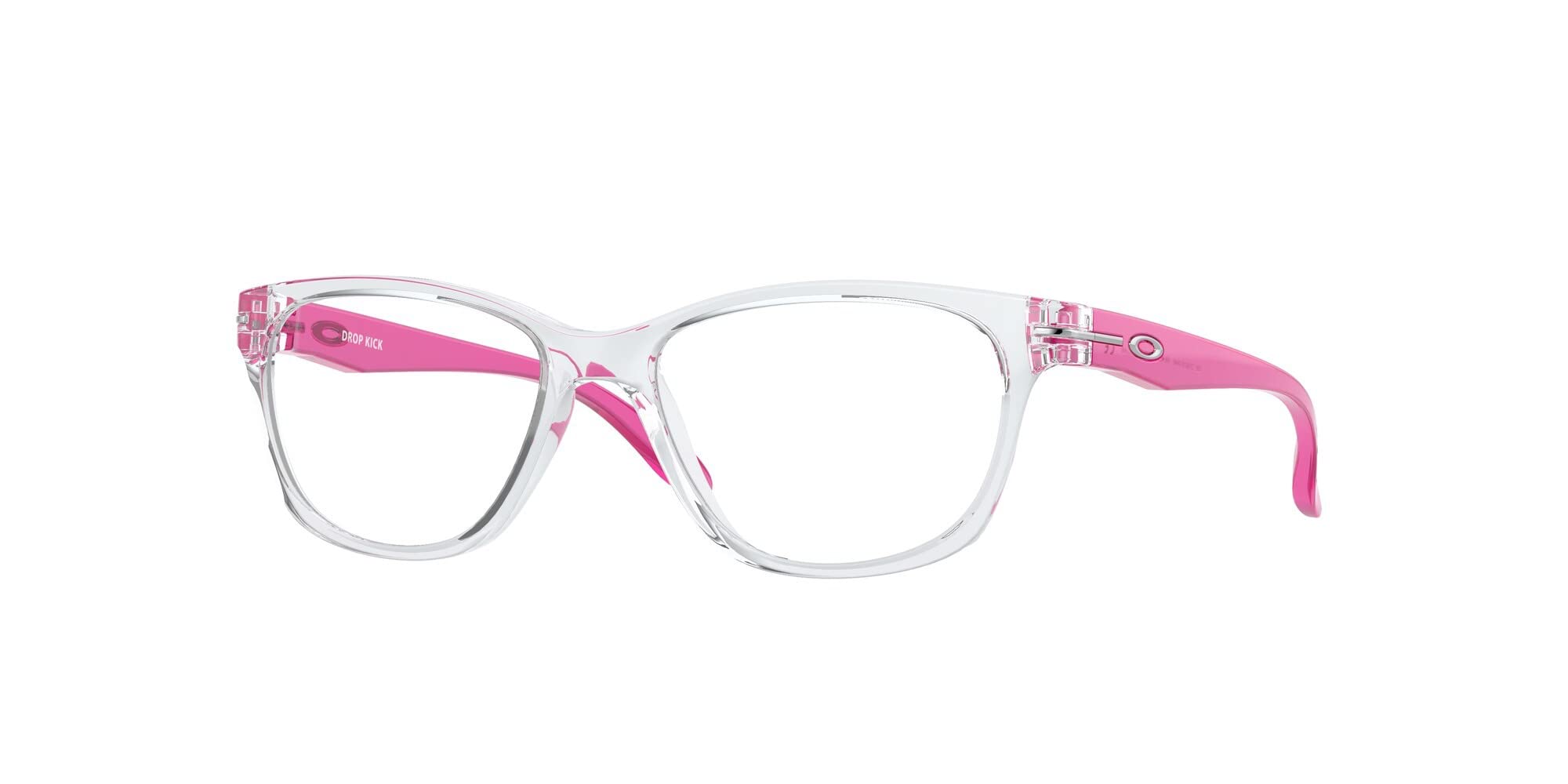 Photo 1 of Oakley Youth OY8019 Drop Kick Butterfly Prescription Eyewear Frames, Polished Clear/Demo Lens, 49 mm