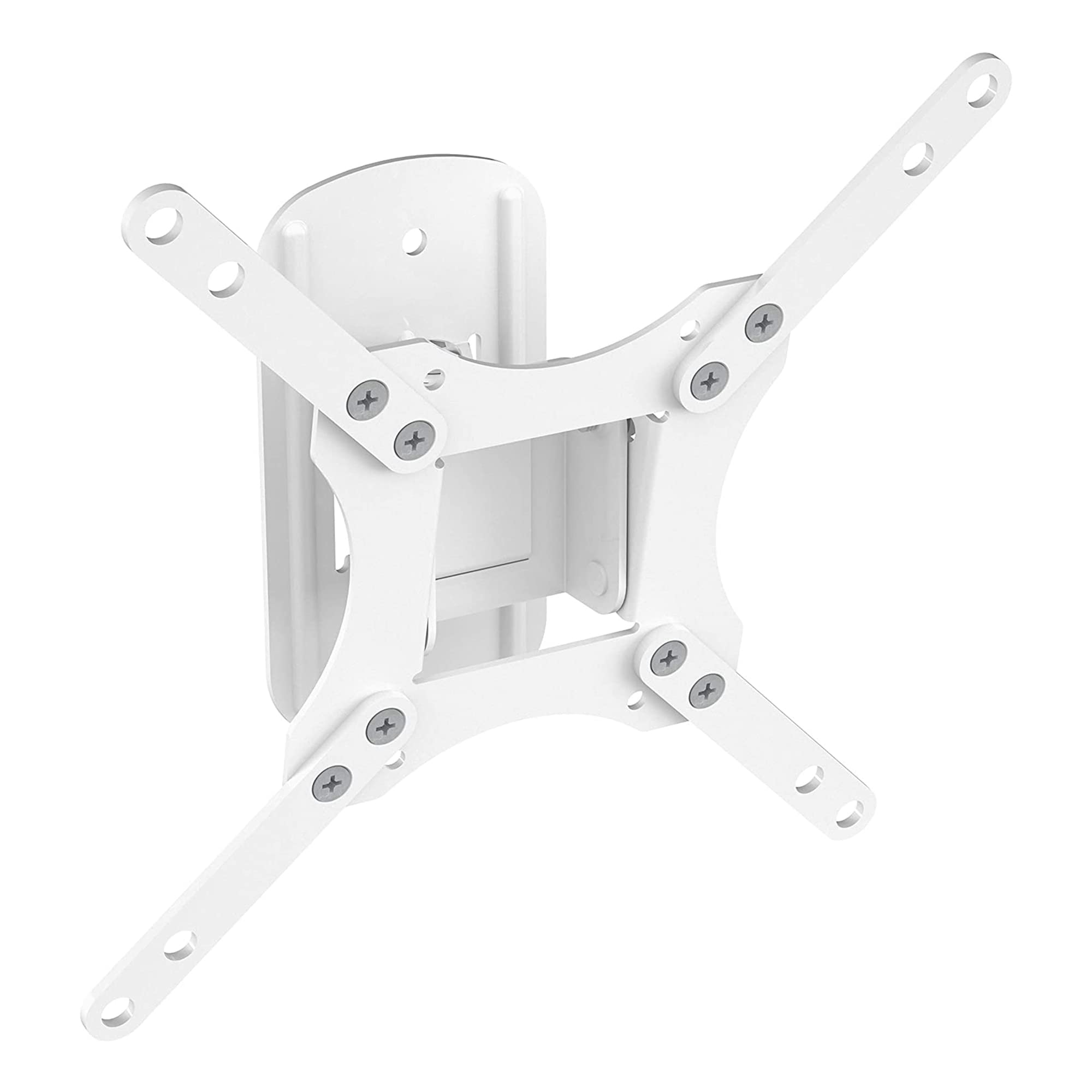 MAHARA Swivel TV Wall Mount - White Bracket With Tilt & Turn for Screens 13-39". VESA Compatible. Max Weight 20Kg