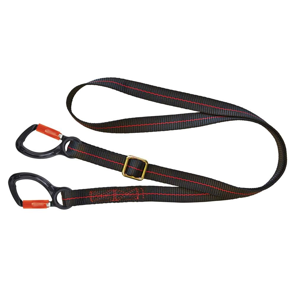 JSP Pioneer Adjustable 2m Restraint Lanyard+Flat Webbing+2 Kara (FAR0208)