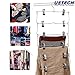 USTECH 6 Tier Skirt Pants Hanger Chrome Metal Organizer (1 Pack)