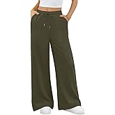 ALIMASHA Womens Wide Leg Sweatpants Baggy Lounge Travel Pants Fall Fashion Outfits 2025 Winter Joggers Clothes