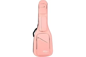 GHOSTFIRE FOALS Phantom Series Electric Guitar Case Colorful Guitar Gig Bag Super thick with Storage Space (Pink, Electric Guitar)