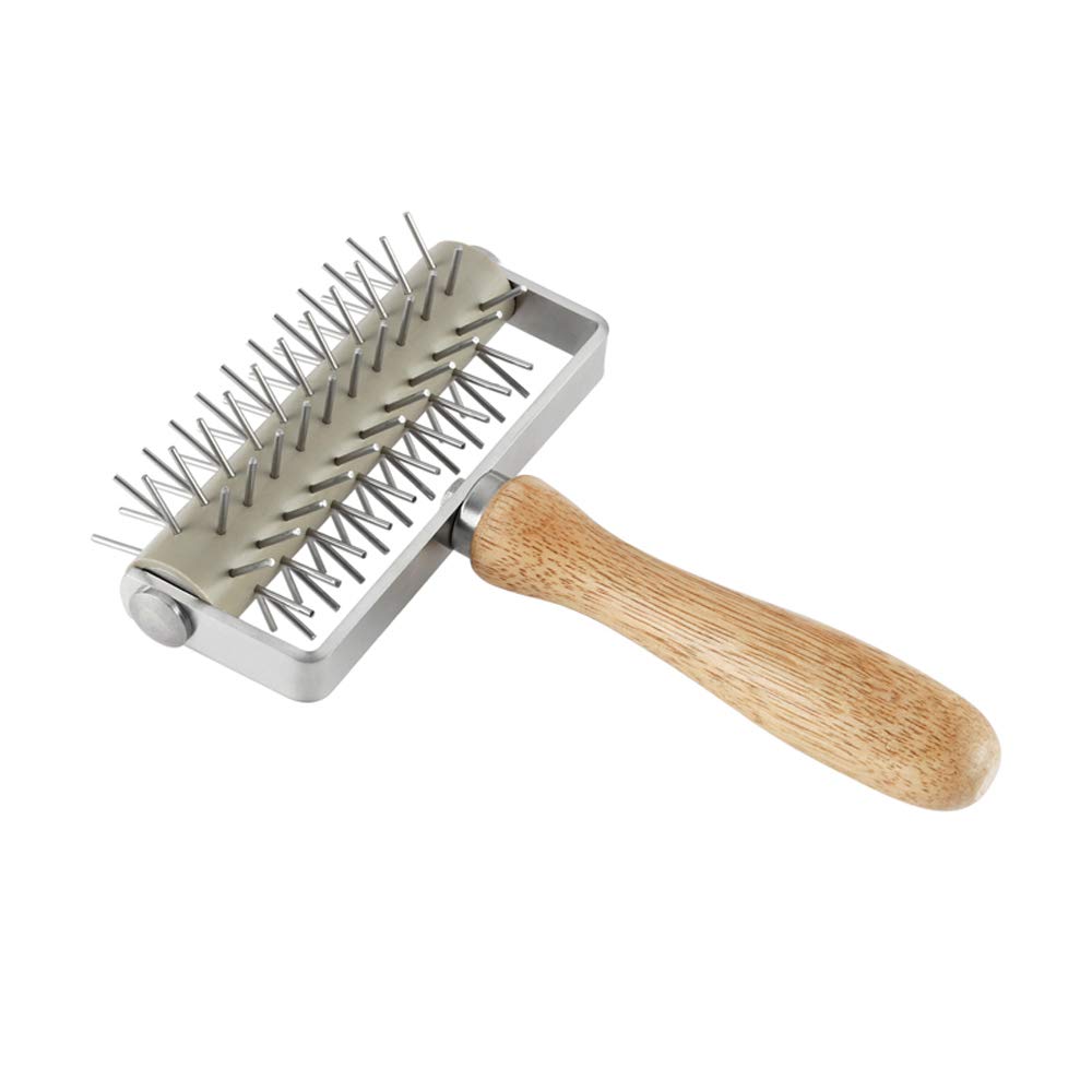 Homemade Stainless Steel Pizza Cake Pie Bread Pastry Baking Tool Dough Docker Needle Roller Wheel