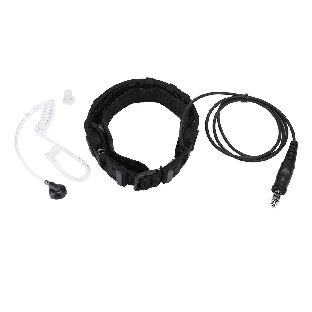 Z-tactics Throat Mic Headphones, with a Dual-sensitive Throat Microphone Transponder, Flexible and Comfortable, Transparent Voice Tube Design, Suitable for All Headphones for Element/Z-tactics Ptt