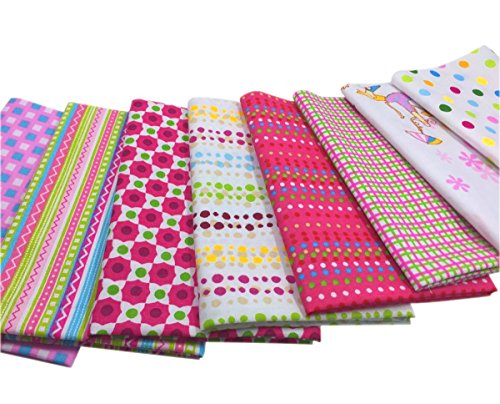 Misscrafts 200 PCS 4 x 4 inches Cotton Fabric Squares Precut Quilting Charm Pack