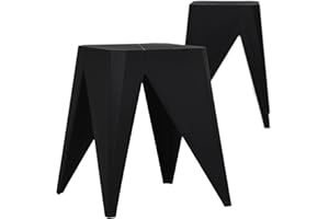 ISL Furnishings InterSpaceLiving Zuho Multi-Use Stool (4, Black)