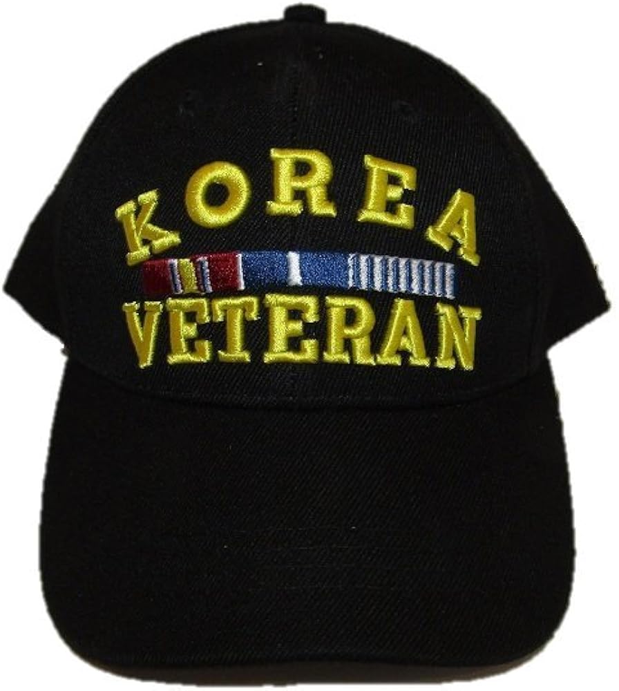 AES Korea Korean War Veteran Black Baseball Hat Cap at Amazon Men’s Clothing store