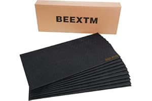 BEEXTM Bee Hive Foundations Sheets Waxed Coated Comb 9" Heavy 10 Pcs Honey DEEP Brood Beehive Plastic Black