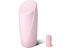 SGLRT Car Trash Can Bin with Lid - Car Garbage Can Cup Holder - Pink Mini Leakproof Vehicle Garbage Bin with 20pcs Trash Bags - Automobile Organizers and Storage for Front Back Seat Accessories