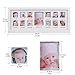 Feibi My First Year Baby Photo Frame Newborn Baby Keepsake Frame Kit Wood Kids Wall Hanging Picture Frame 13 Month Photo Frame (White) - Unique Baby Gifts The Perfect Decorations for Room Wall