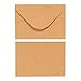 Juvale Plain Brown Mini Gift Card Holders - 4.1 x 2.75 In, 100 Pack, Brown Paper - Wedding Envelope - Business Envelope with Water-Activated Seal