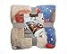 Tony's Textiles Santa Sleigh Father Christmas Supersoft Blanket Fleece Throw - 125cm x 155cm