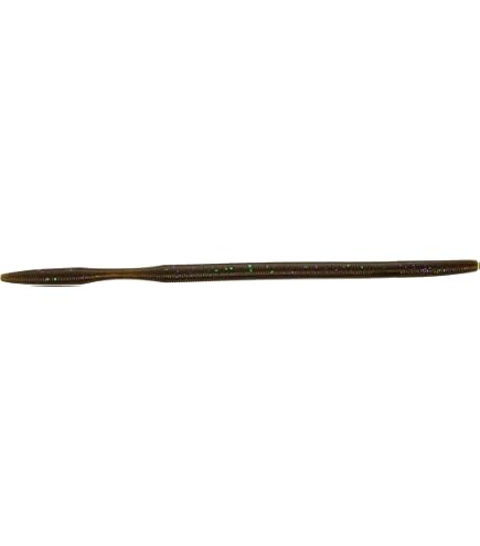 Yamamoto Baits 10” Oki Worm Floater – Mega Floater Formula, Straight-Tail Design For Vertical Suspension On Jig Heads (6 Pack, #297 NF/Large Green Purple) - View #3