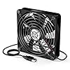 ELUTENG-120mm-Fan-USB-Computer-Fans-USB-Fan-5456CFM-1500RPM-USB-Powered-Cooling-Fan-with-Metal-Grill-Guard-5V-Fan-Compatible-for-PC-PS4-XboxTV-BoxLaptopAV-Cabinet-etc ELUTENG 120mm Fan USB Computer Fans USB Case Fan 54.56CFM 1500RPM USB Powered Cooling Fan with Metal Grill Guard 5V Fan…