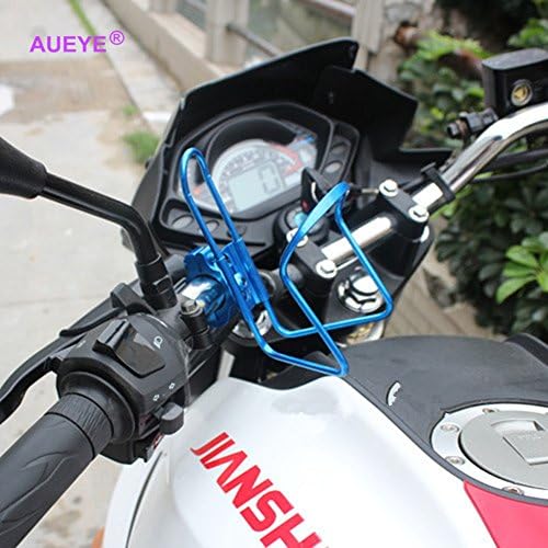 Motorcycle Cup Holder Aluminum Alloy Motor Water Bottle Holder Cup Support Durable E-Bike Road Mountain Bike Rack Cycling Handlebar Bottle Cage Mount Bracket Light Weight Folding Bike Strong Hinge