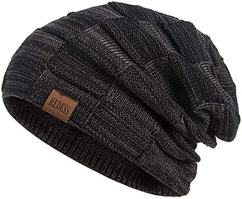 Unisex Winter Chunky Soft Stretch Cable Knit Slouch Beanie Skully