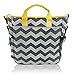 Umbesta Infant and Baby Diaper Bag with a Wet Bag and Changing Pad - Designer Chevron Canvas Tote, Model Double Dream Organizer Extra Functional