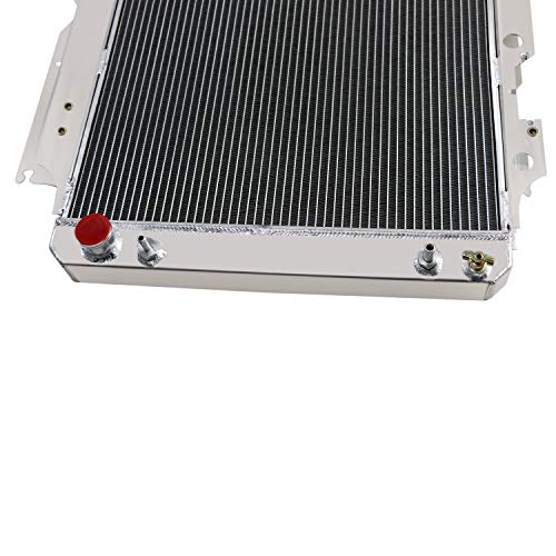 OzCoolingParts 87-06 Jeep Wrangler Radiator, 3 Row Core All Aluminum Radiator for Jeep Wrangler YJ TJ 1987-2006 88 89 90 91 92 93 94 95 96 97 98 99 00 01 02 03 04 05 2.4L 2.5L 4.0L 4.2L, L4 L6