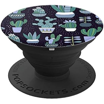 Cute Black Cactus Flower Pot Pattern Cool Succulent Summer