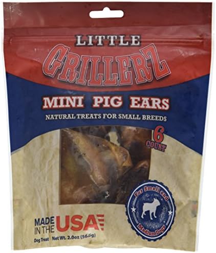 Little Grillerz Mini Pig Ears, Small &amp; Medium 6ct