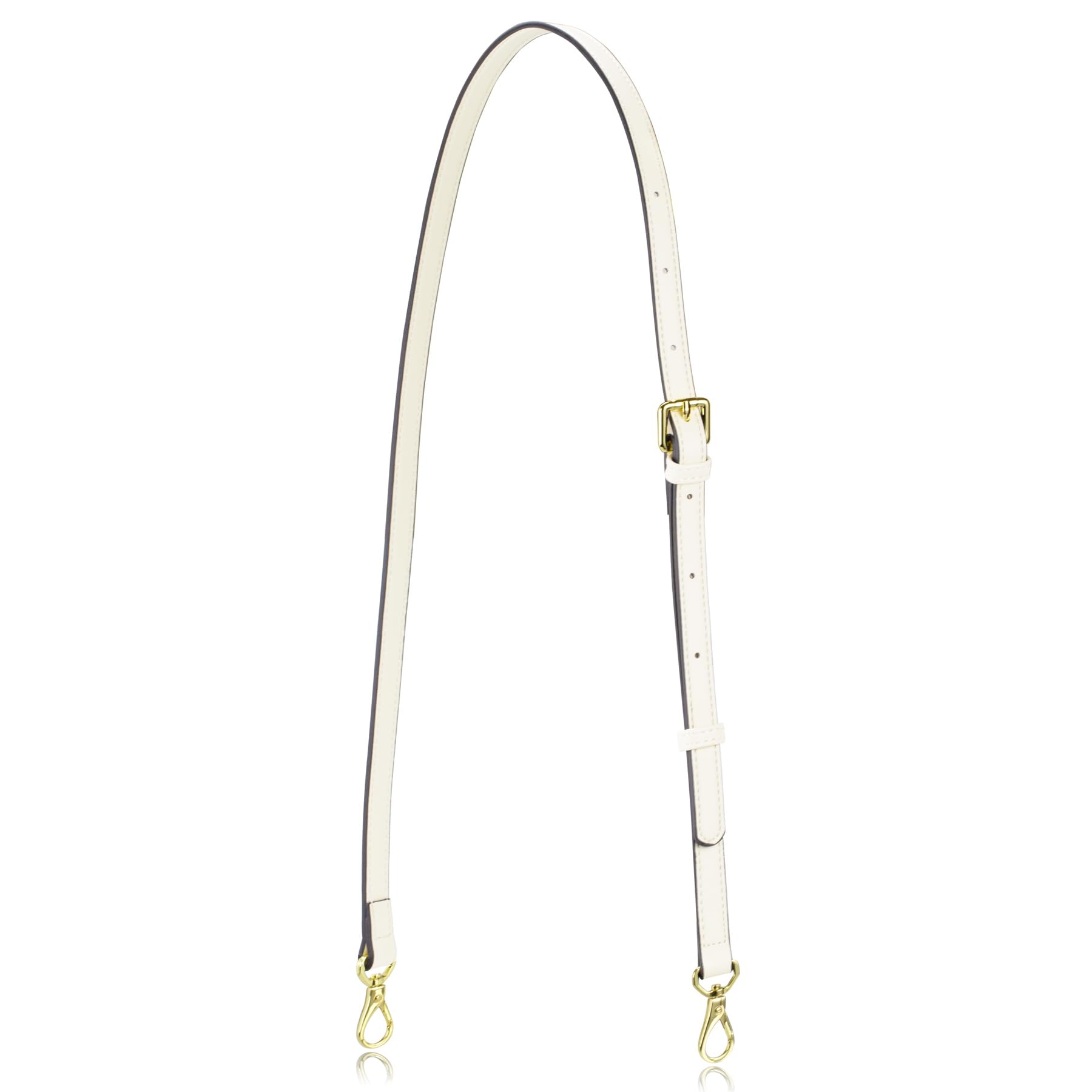 Photo 1 of Allzedream Leather Purse Strap Replacement Crossbody Handbag Long Adjustable (White)