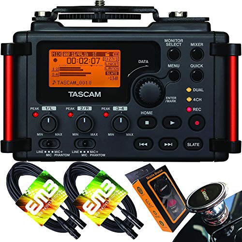 TASCAM DR60DmkII 4Input / 4Track Multitrack Field Recorder with EMB