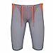 FEESHOW Men's Workout Gym Sports Fitness Running Tights Shorts Pants (Grey, L)