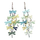 Afco Women Dragonfly Hollow Dangle Hook Earrings,Fashion Christmas Jewelry Gift 6#
