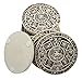 Gifts & Decors Ancient Aztec Demonic Gods Warrior Rank Symbols Set of 6 Coasters with Holder Figurine