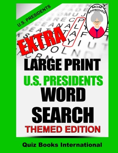 Extra Large Print U.S. Presidents Word Search