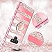 Maxdara Case for Samsung Galaxy Note 9 Glitter Case Stripe Ring Grip Holder Kickstand Bling Sparkle Diamond Rhinestone Protective Bumper Luxury Pretty Girls Women Case Galaxy Note 9 (Rosegold)
