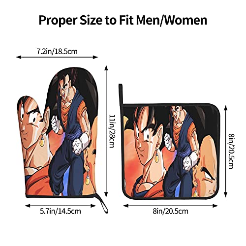 Xiaoxian Dra-gon Ba-ll Z 93 Hittebestendige Keukenovenhandschoenen, ovenhandschoenen en potdekselhandschoenen, veilig… - Image 4