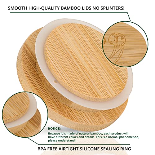 Oui Yogurt Jar Lids 6 Pack Bamboo Jar Lids for Oui Yogurt Jars