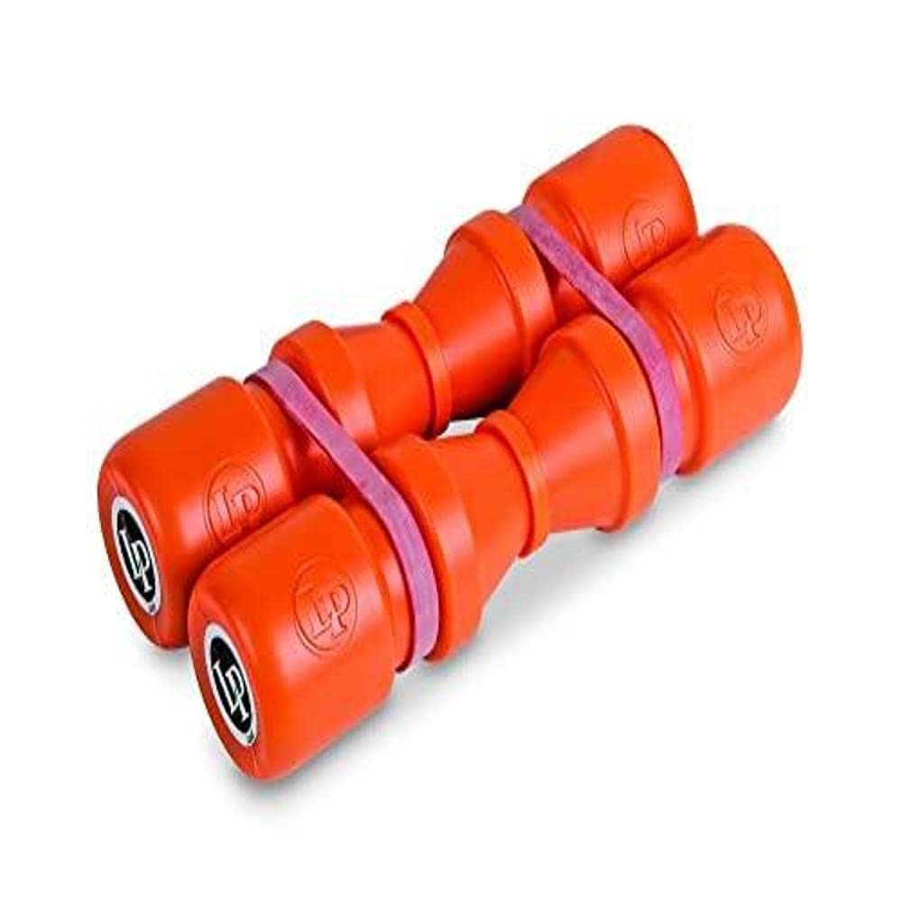 LP Latin Percussion Shaker Duoshake 6,5" (16,5 cm), 2-er Set, Kunststoff orange, laut, LP441L