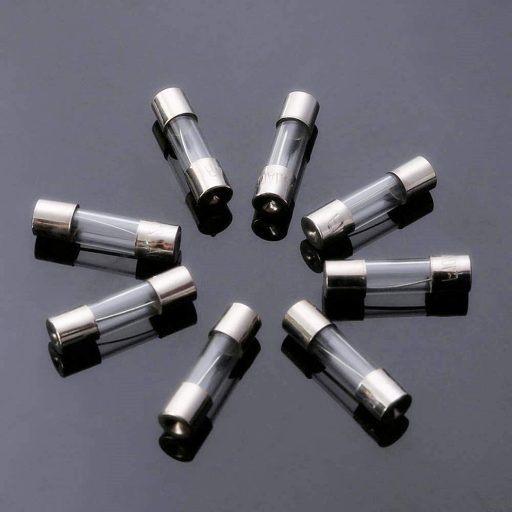 SIXQJZML 10 Pack F0.5AL 500mA Fast-Blow Fuse 0.5A 0.5amp 125V Glass Fuses 0.2 x 0.78 inch / 5 x 20 mm (125Volt F0.5A): Industrial & Scientific